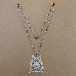 Trifari long statement necklace